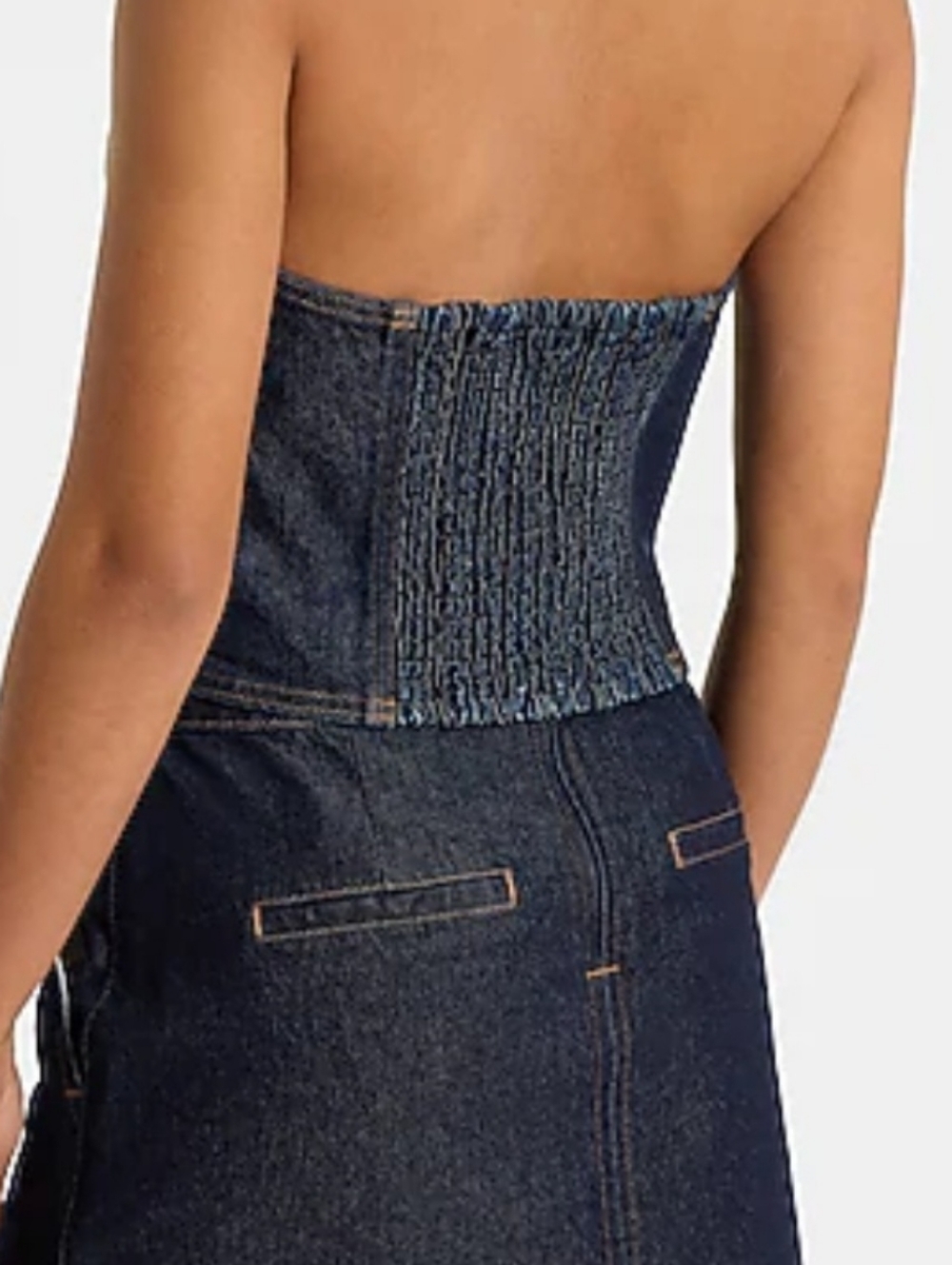 Denim Halter Sleeveless Top - Picture 10 of 10